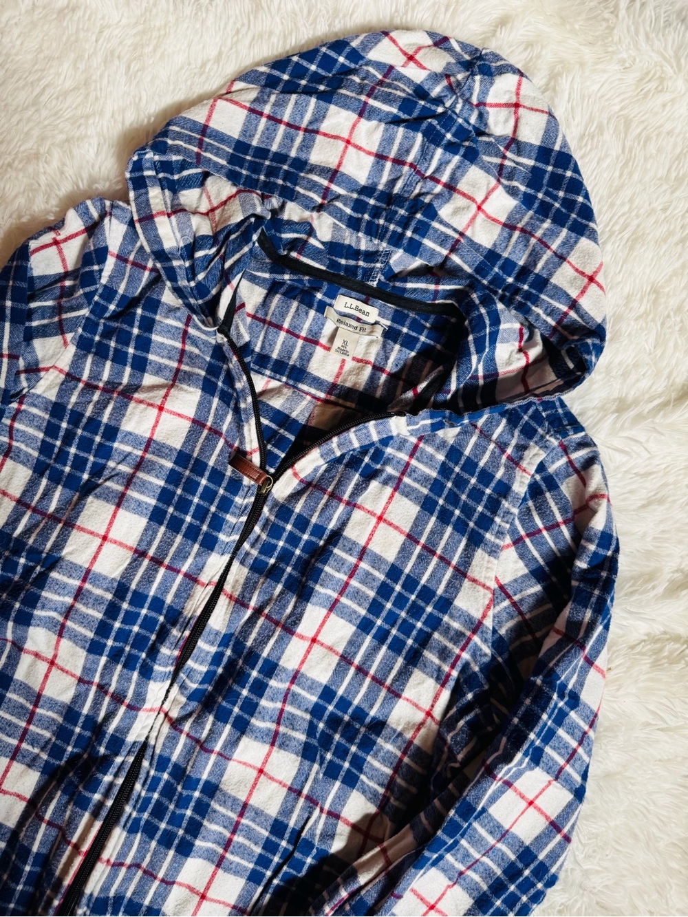 L.L. Bean hooded shacket